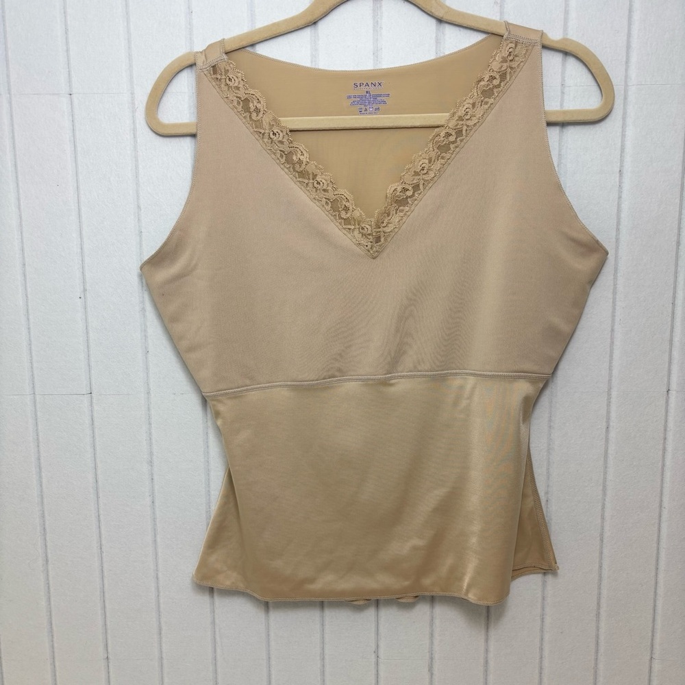 Spanx Hide &‎ Sleek V-Neck Compression Tank Top Cami Size XXL